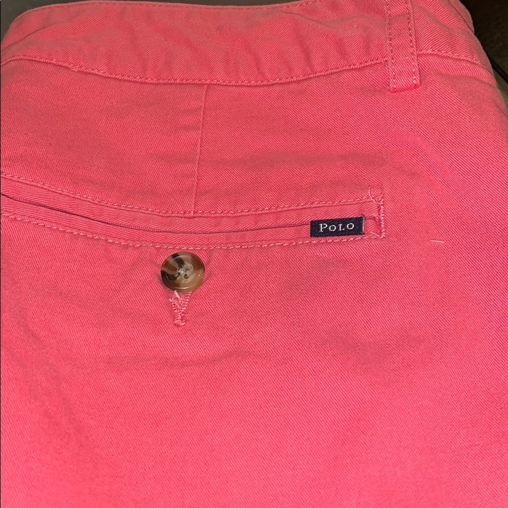 Boys Red Polo chino pants